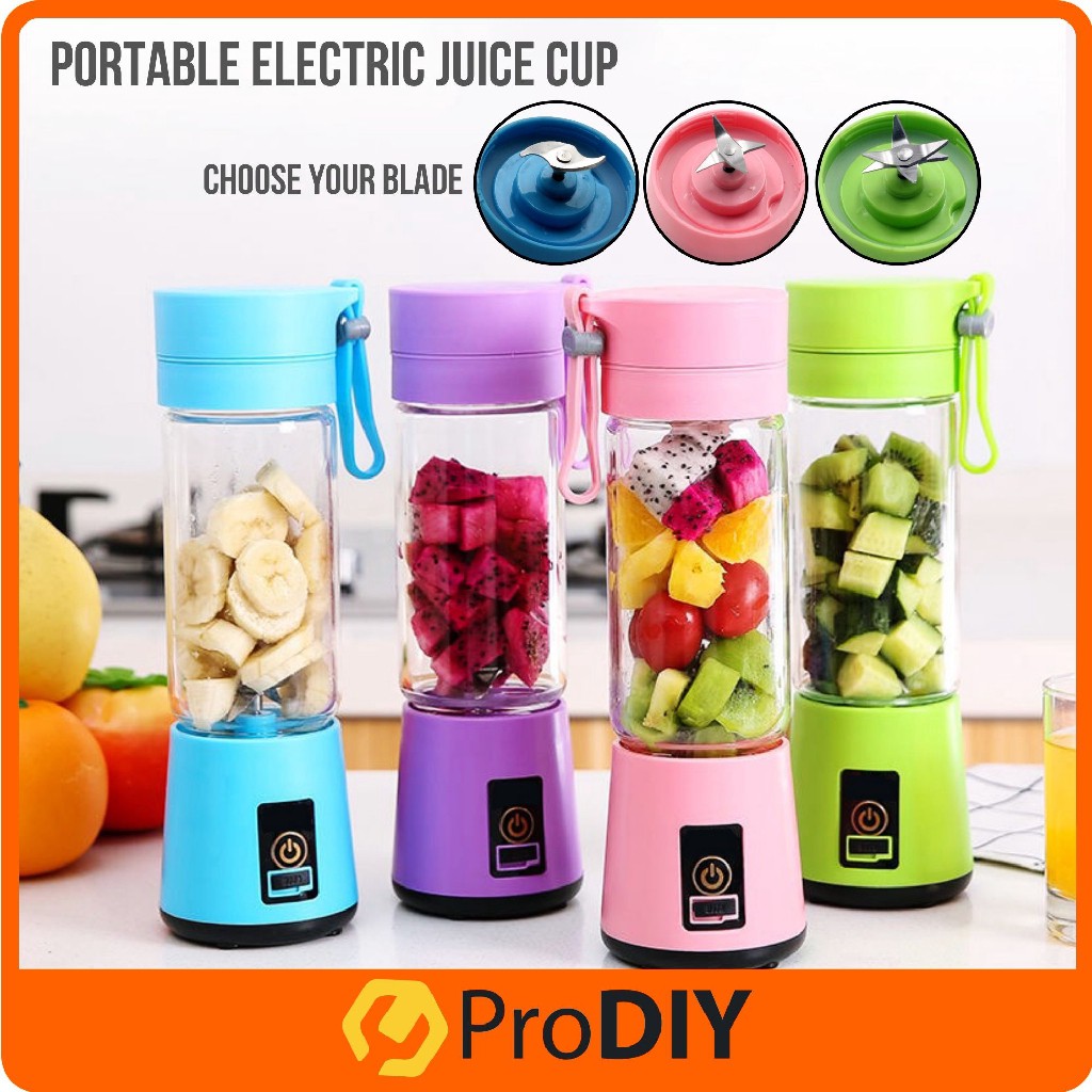 Electric Juice Blender Mixer Juicer Fruit Mixed USB Reachargeable