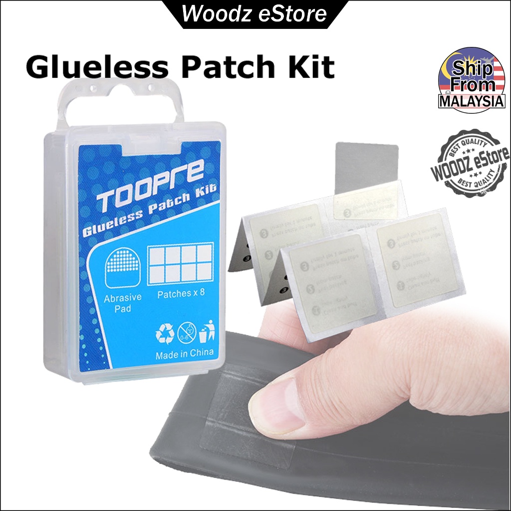 [Woodz] TOOPRE Glueless Patch Kit High Strength Bike Tire Patches Kit