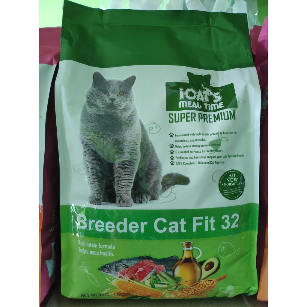 ICats Breeder Cat Fit 32 Premium Cat Food 1.5kg Shopee Malaysia