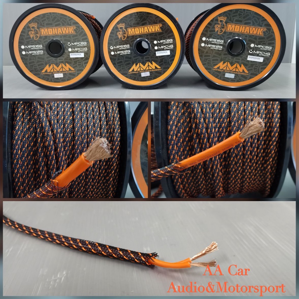 100 Original Mohawk"Meter" Power Cable Speaker Cable 4Guage 8Guage