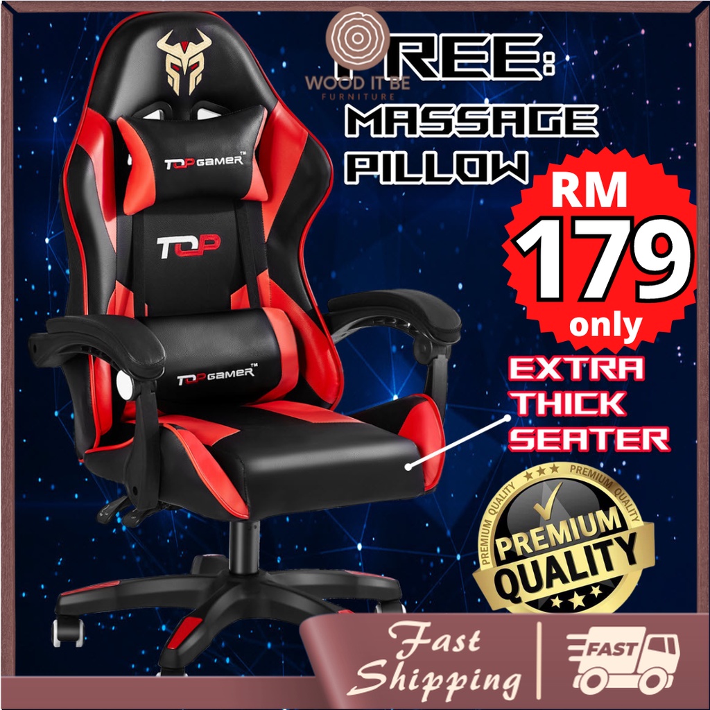 (RM179 ONLY)WOODitbe Ergonomics Gaming chair backrest reclining Office