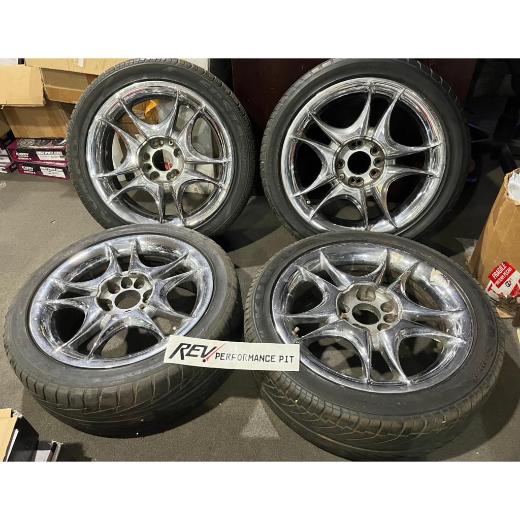 Second hand Wheel tire with rim 17 inch 5x114.3 (self collect) Shopee