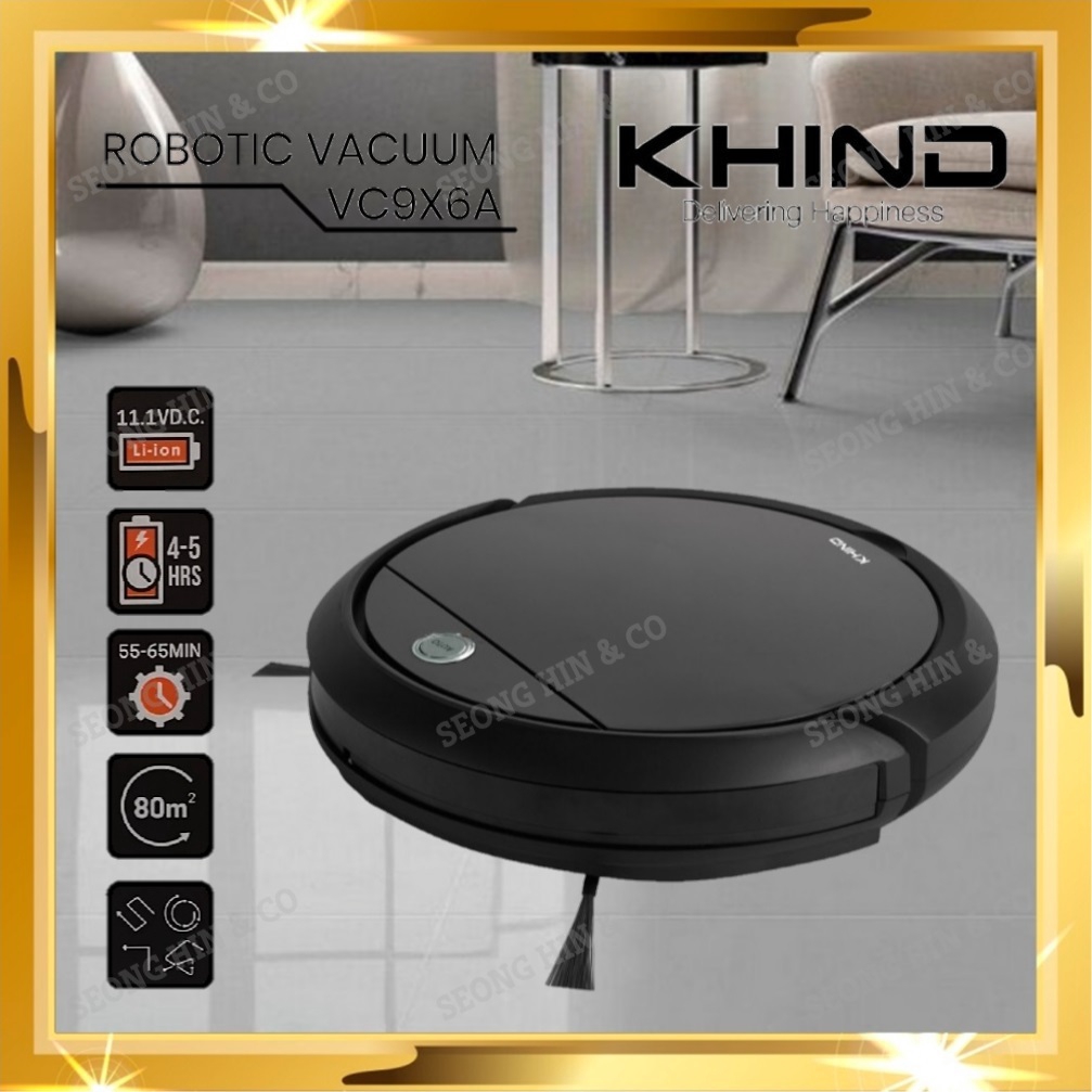 KHIND VC9X6A Robot Vacuum ROBOTIC VACUUM / ROBO ROBOT VACUUM WITH MOP FUNCTION VC 9X6A Shopee