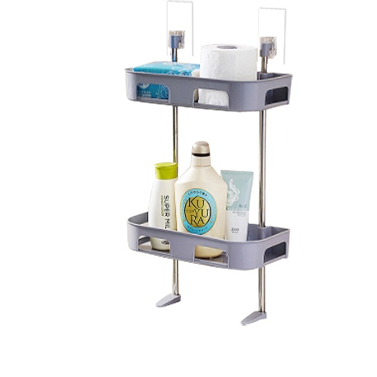 Freddie 2 Layer Multi Function Bathroom Nail Free Wall Hanging Storage