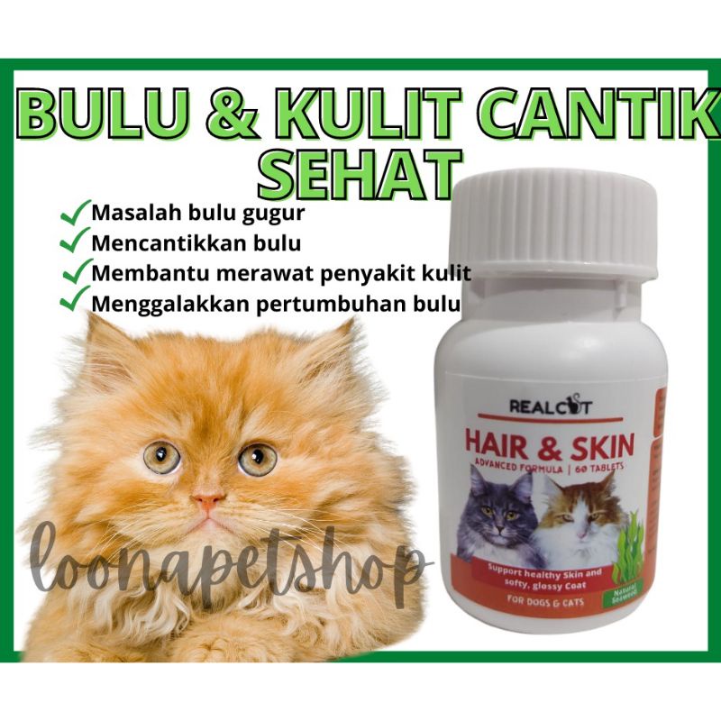 Pet Cat Vitamin Supplement Skin Hair Coat Kucing Vitamin Cantikkan Bulu