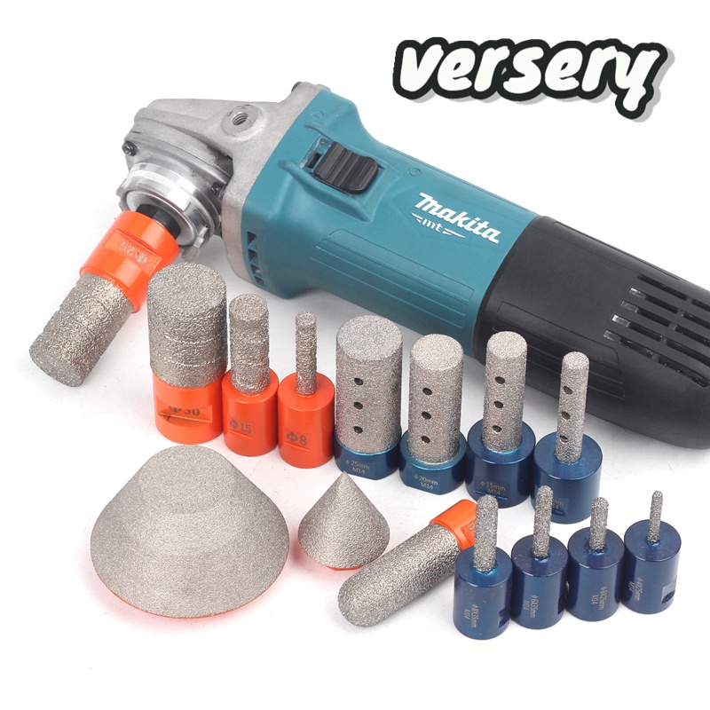 M14 Thread Vacuum Brazed Diamond Dry Finger Chamfer Bit For Tile Marble