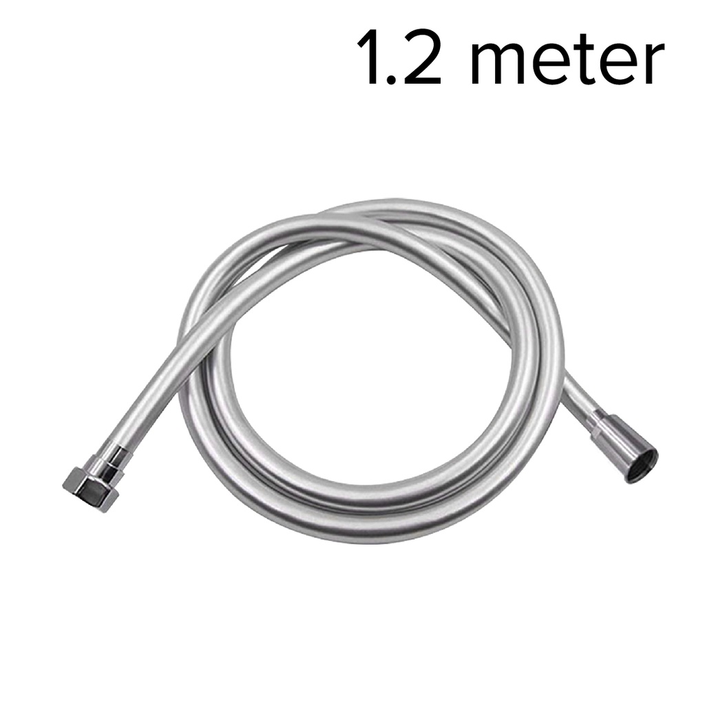 M MALL Black / Silver PVC Flexible Tube Hose with Brass Nut Handheld