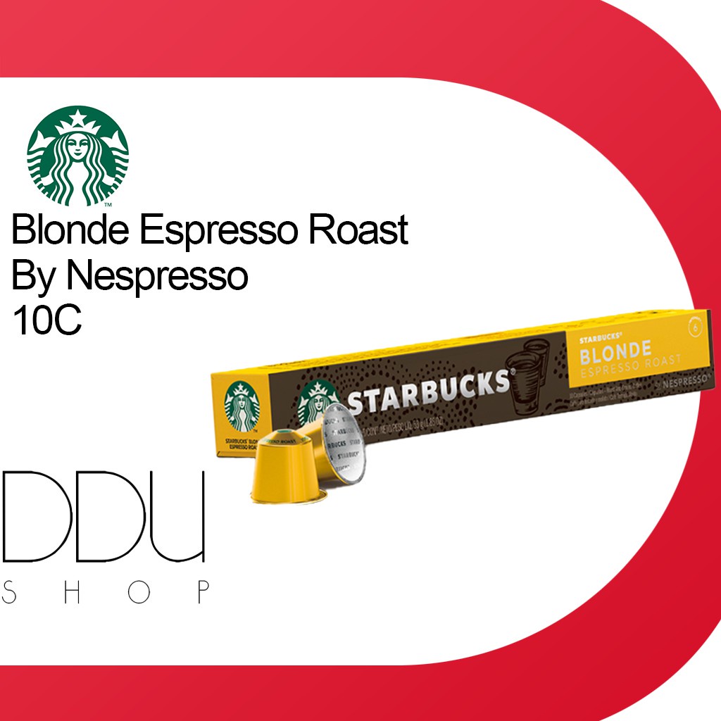Starbucks / Blonde Espresso Roast by Nespresso / 10Capsule Shopee
