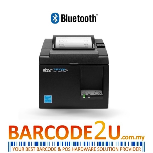 Star TSP143IIIBi2 Bluetooth Thermal Receipt Printer, shopify compatible