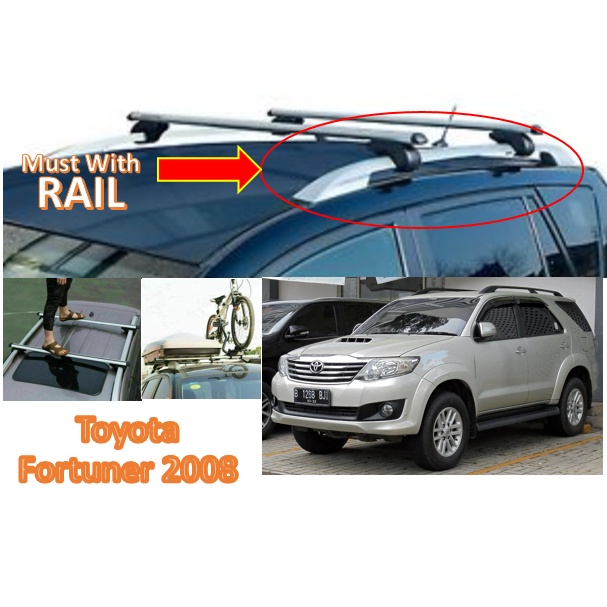 Toyota Fortuner 2008 New Aluminium universal roof carrier Cross Bar