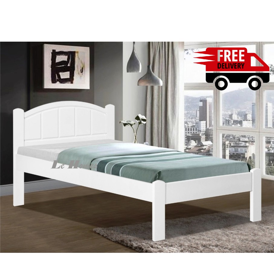 FREE DELIVERY / WOODEN SUPER SINGLE BED FRAME /SUPER SINGLE BED/ KATIL