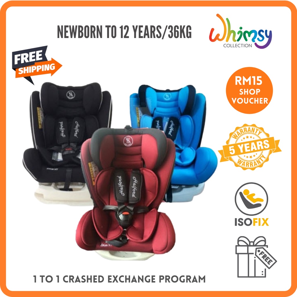 Halford Zeus XT BELT/ISOFIX Convertible Baby Car Seat for 0kg36kg (1