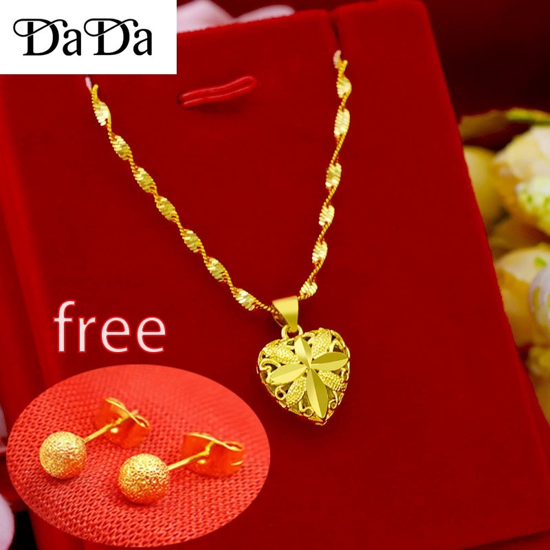 916 original gold necklace love gold necklace wedding jewelry with
