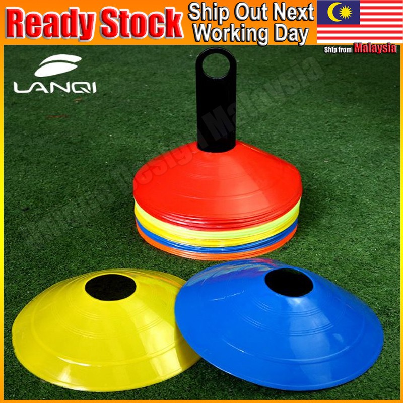 10pcs/set Soccer Discs Bucket Marker Fitness Training Sign Flat Cone