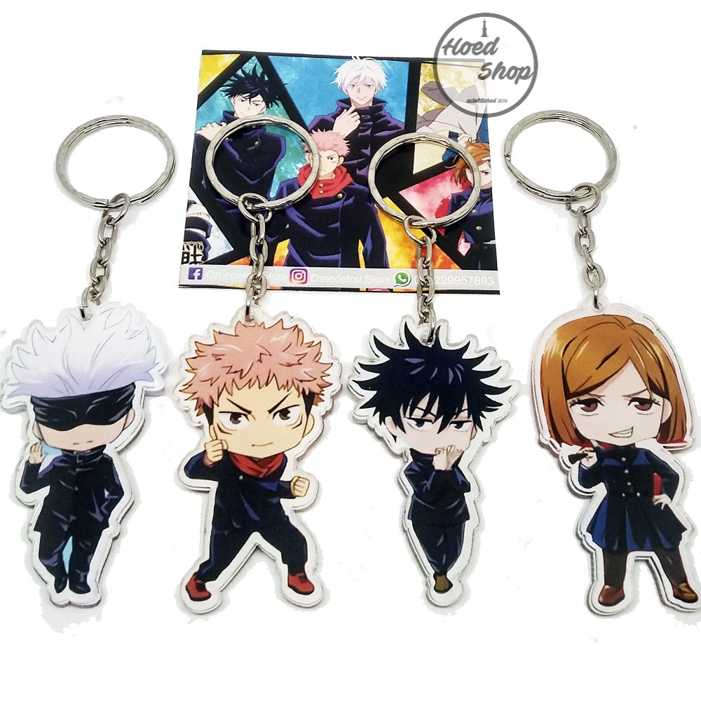 Jujutsu Kaisen Anime Keychain 1 Set 4 Pcs Shopee Malaysia