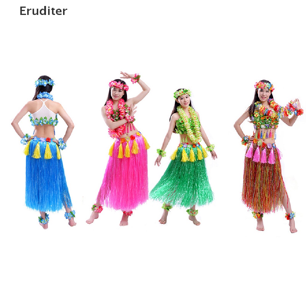 [Eruditer] Hawaiian Grass Skirts Hula Skirt Ladies Dress Festive Party