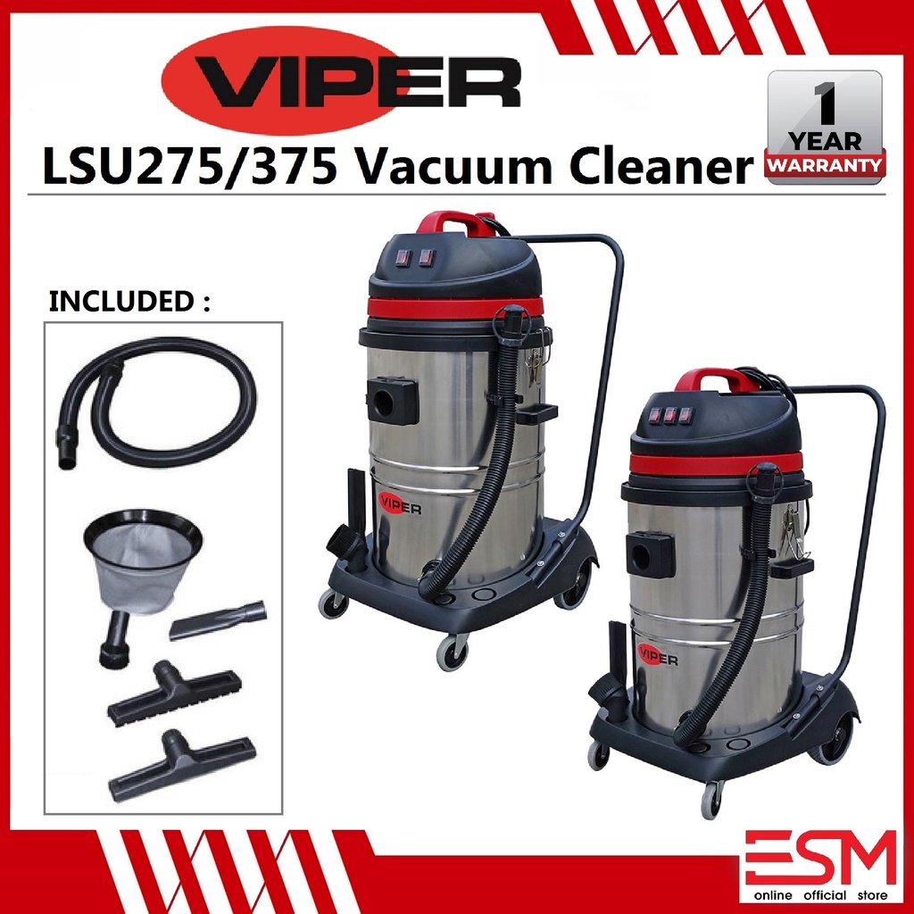 NILFISK VIPER COMMERCIAL/INDUSTRIAL VACUUM CLEANER LSU275/LSU375 (75L