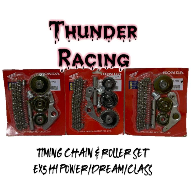 TIMING CHAIN + ROLLER SET + TENSIONER SET HONDA EX5 HIPOWER /CLASS