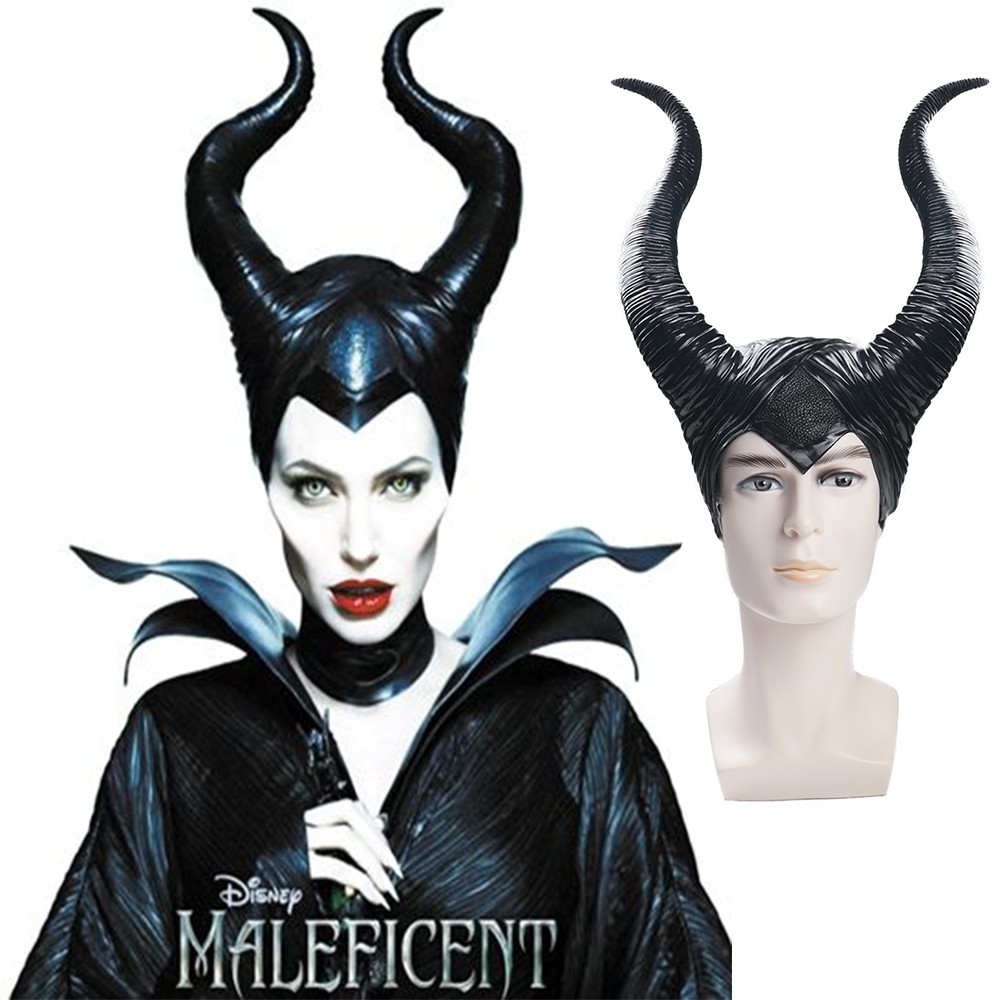 Crazy Party Halloween Demon Head Horn Helmet Sleeping Spell Mary Faison