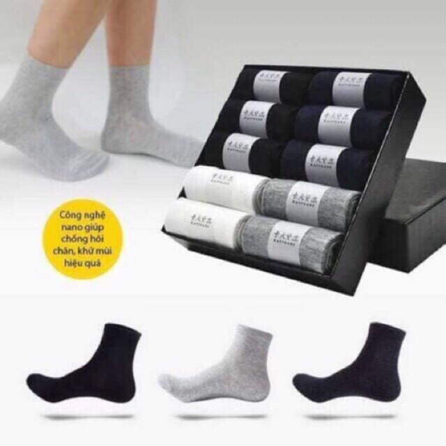 Box Of 10 Pairs Of AntiOdor Socks Exported To Japan Shopee Malaysia