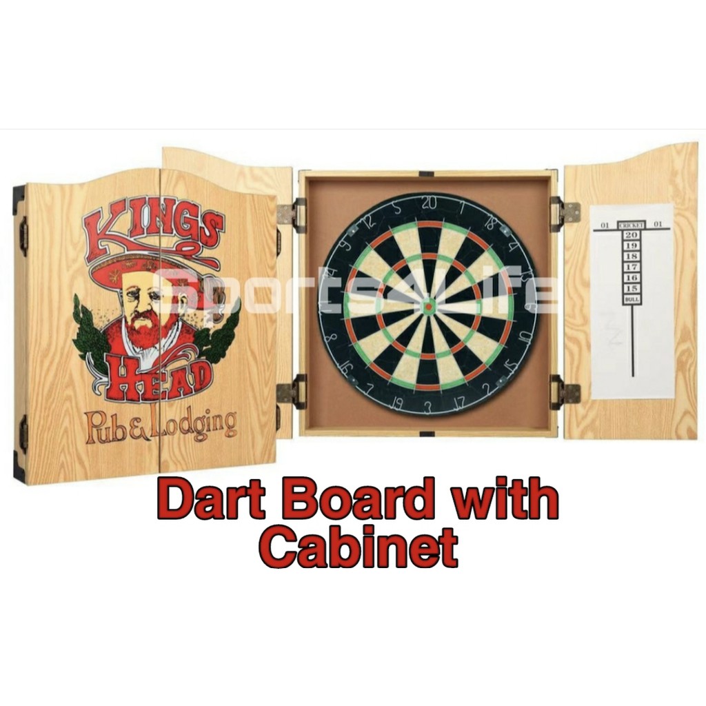 Premium Official Size Dart Board with [Heavy Duty Wooden Dart