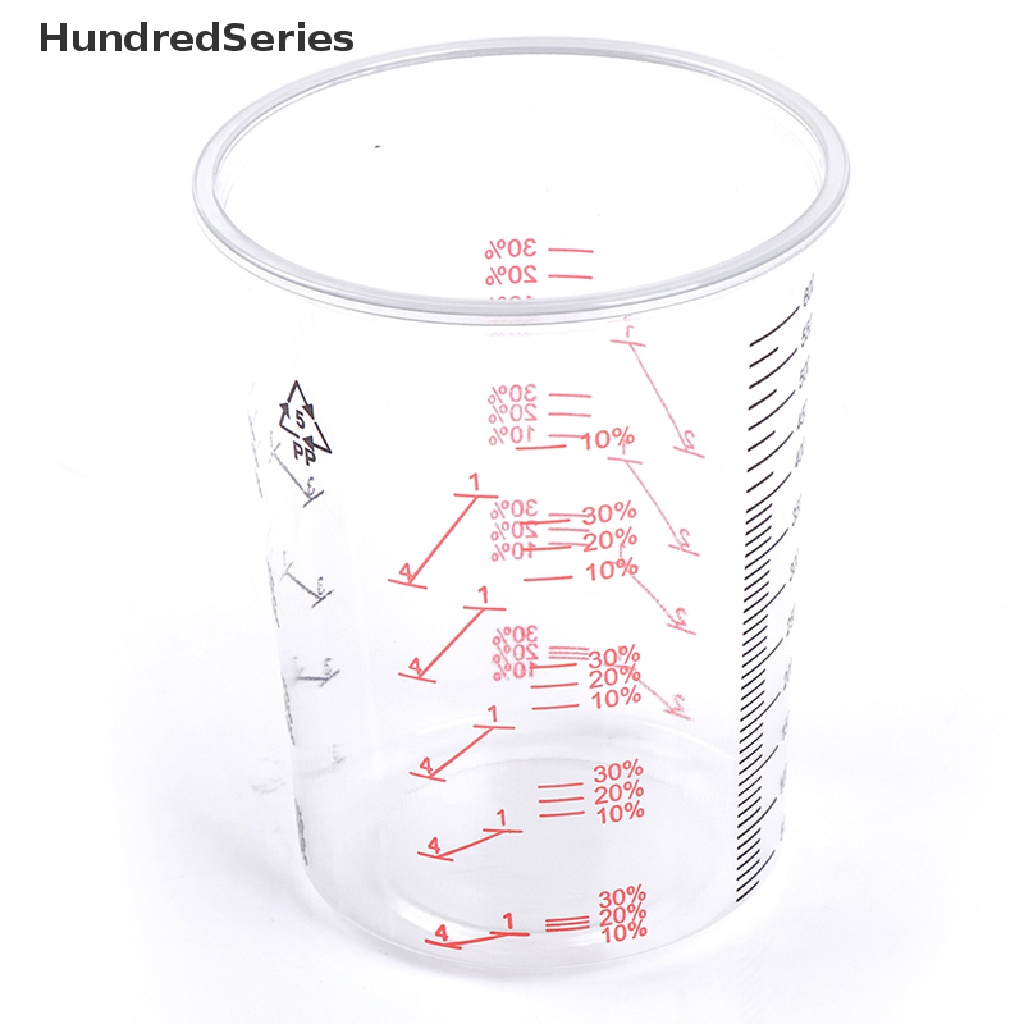 [HundredSeries] 10Pcs 600ml Plastic Paint Mixing Cups Mixing Pot Paint