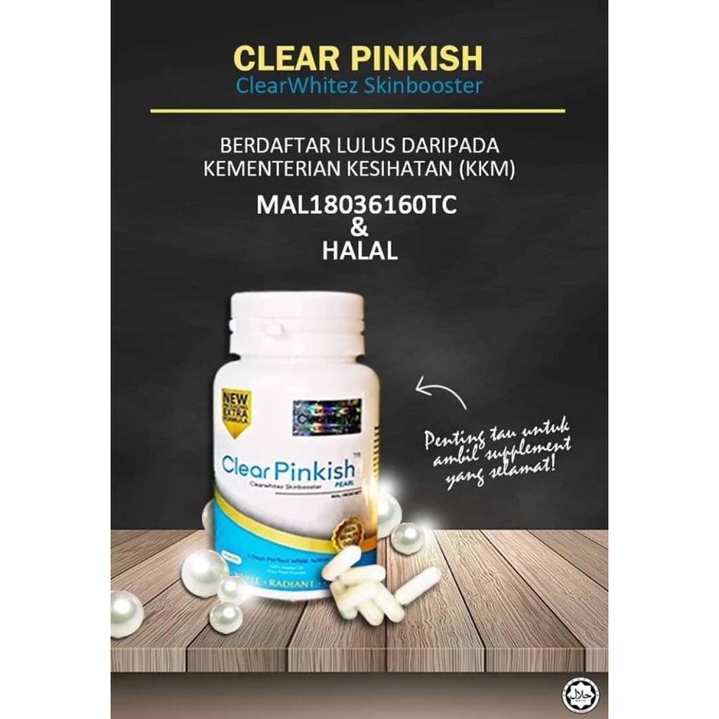 💥CLEAR PINKISH SKIN BOOSTER/CLEARWHITEZ SKIN BOOSTER LULUS KKM [ORI 💥] + FREEGIFT 💖 Shopee