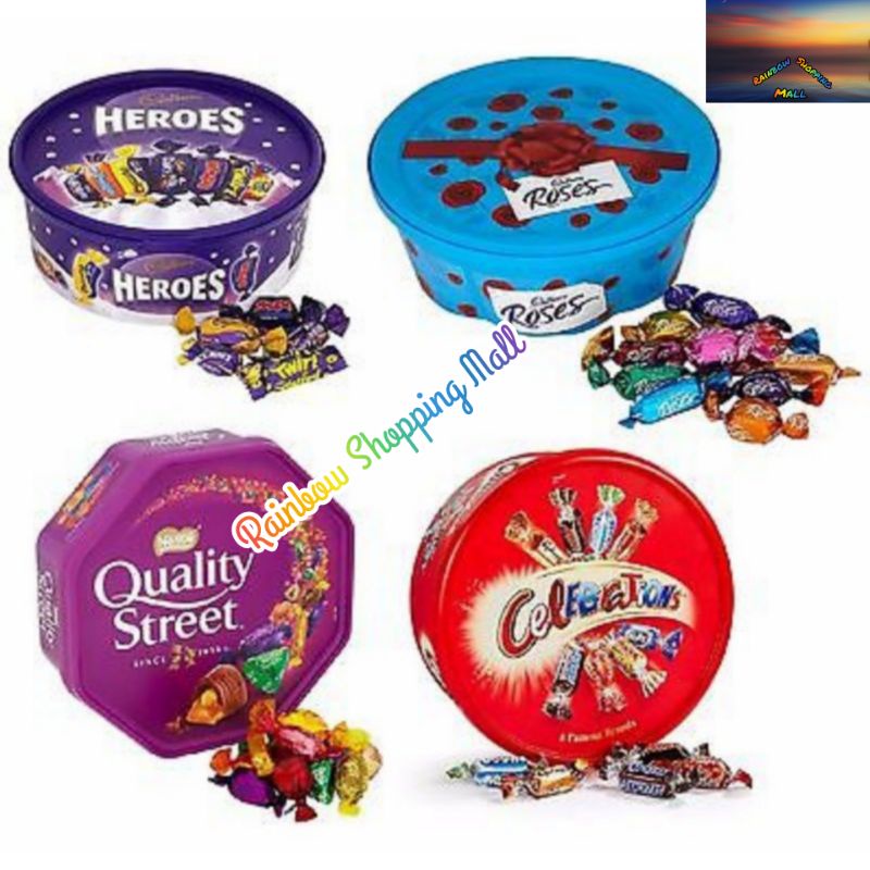 🇬🇧 CADBURY HEROES ROSES MARS CELEBRATION NESTLE QUALITY STREET TUB