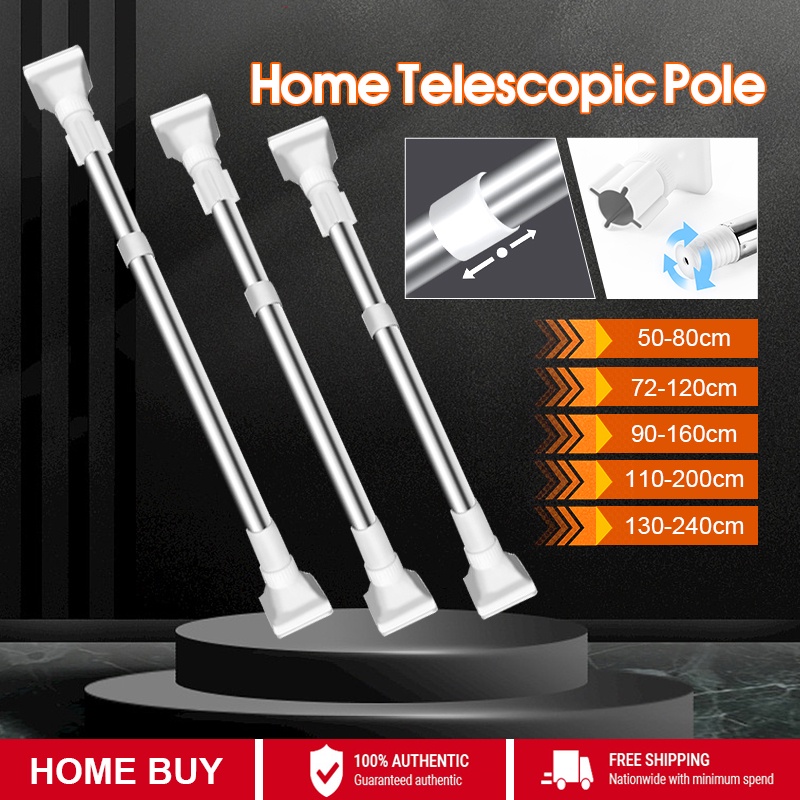 Adjustable Stainless Steel Curtain Rod Multifunctional Tension Rod