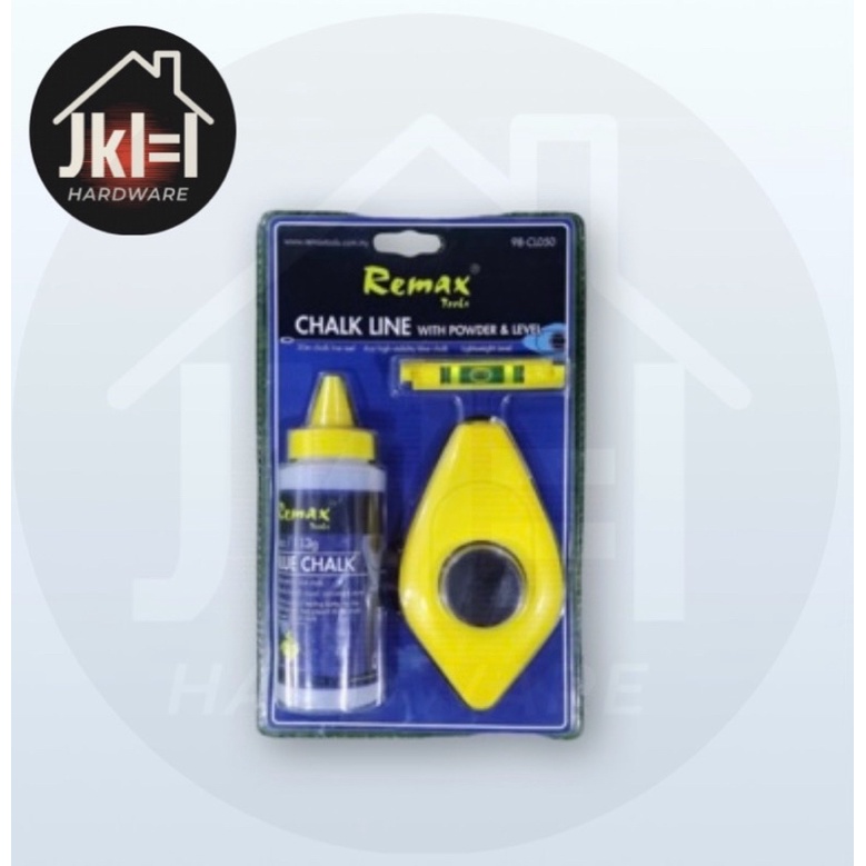 (100ORIGINAL )Remax Tools CHALK LINE WITH POWDER & LEVEL 30m chalk