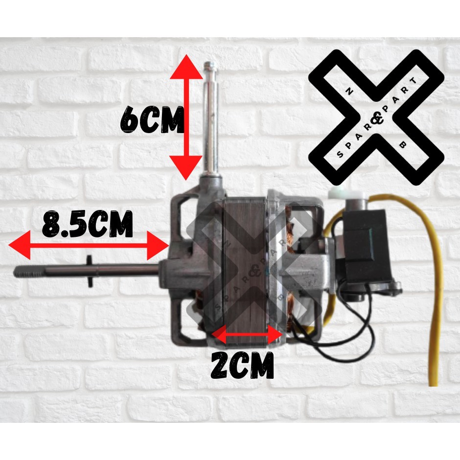 UNIVERSAL FAN MOTOR 16" 100 COOPER DOUBLE BEARING / STAND FAN MOTOR 16