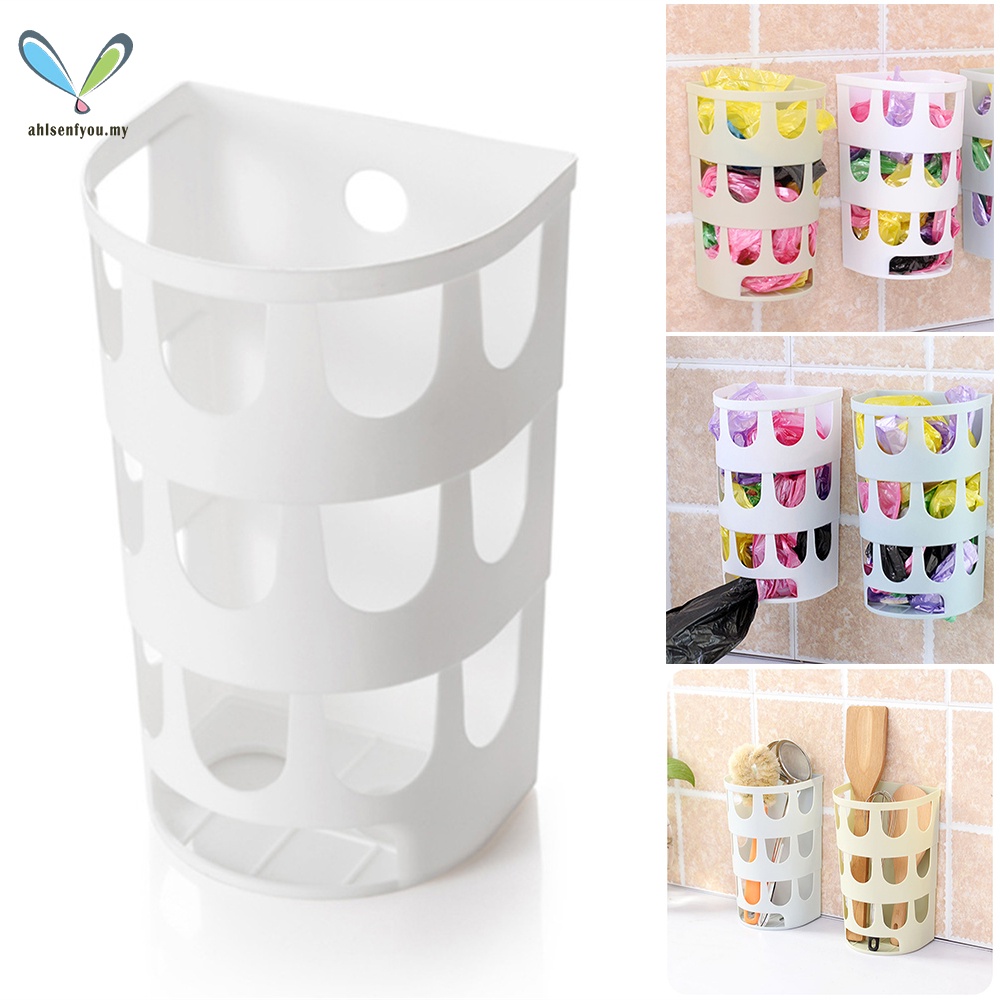 Hanging Storage Bag Plastic Bag Holder WallMounted Grocery Bag