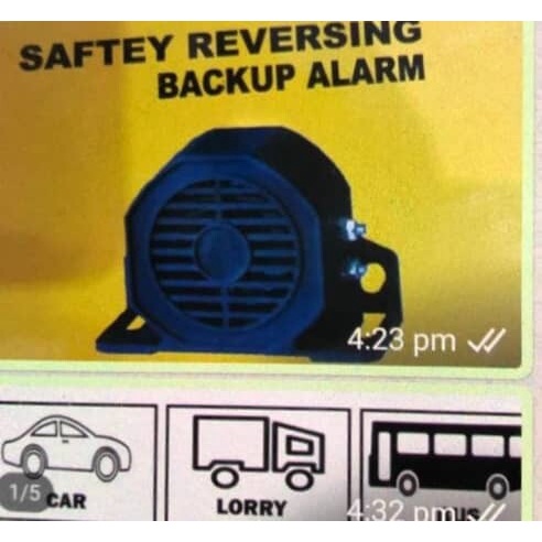 24V/12 V Lorry Truck Bus Car Heavy Duty Waterproof Safety Reverse