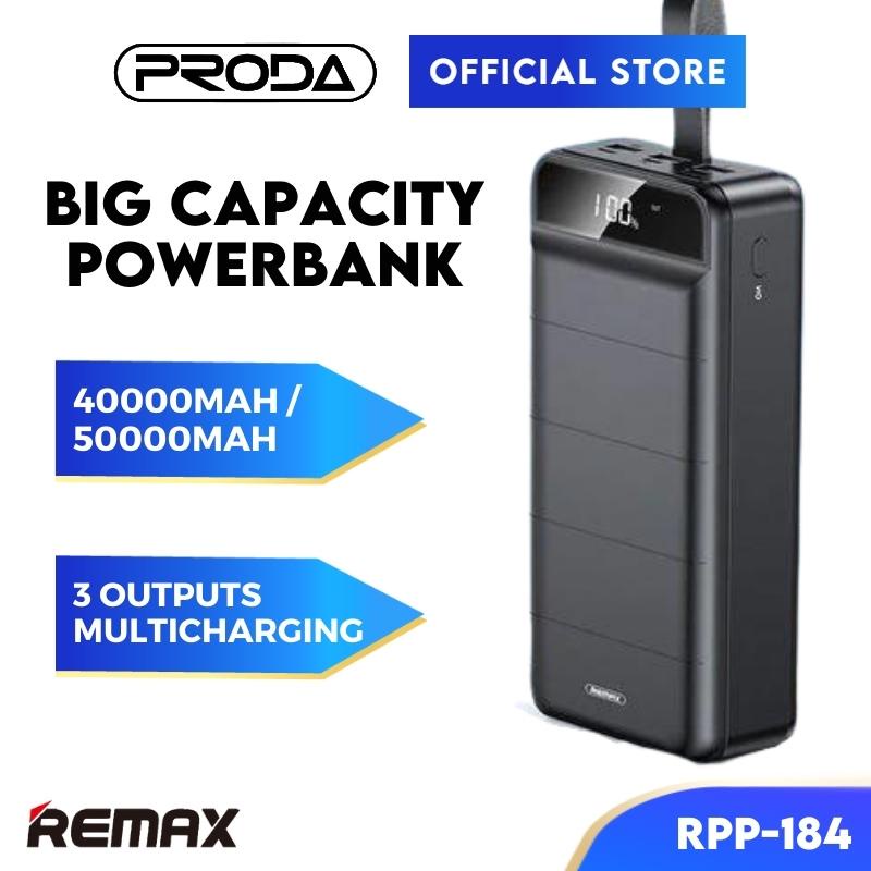 REMAX Powerbank 40000mAh Powerbank Type C Input RPP184 / RPP185 Big