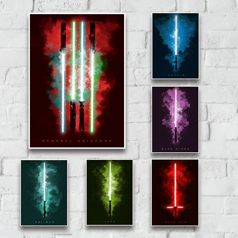 Lightsabers from Science Fiction Movie Star Wars Home Decoration Kraft