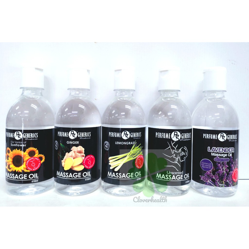 PG Perfume Generics Massage Oil 410ml Sunflower / Ginger / Lemongrass