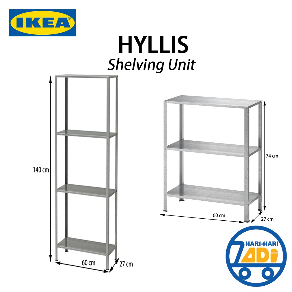 IKEA HYLLIS Shelving Unit, Indoor/Outdoor Shopee Malaysia