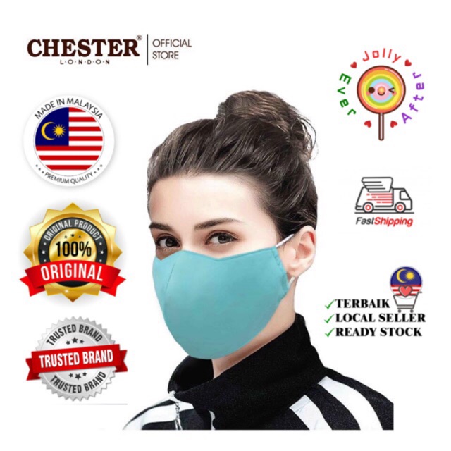 Chester London Face Mask 😷 3 Layers With Filter Pocket 😷 Adult & Kid