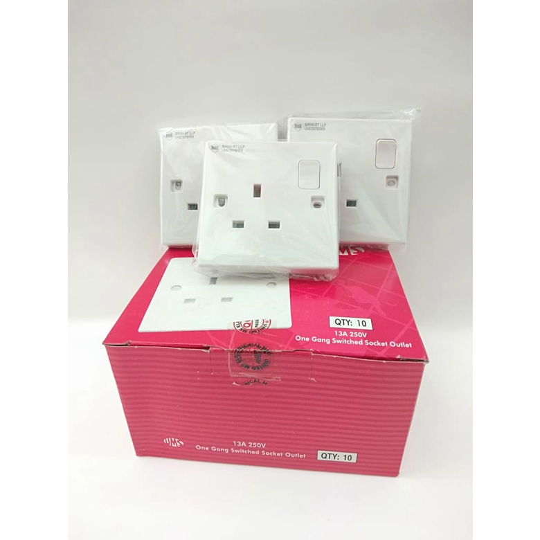 [SIRIM APPROVED] UMS 13A SWITCH SOCKET OUTLET / WALL SOCKET SWITCHES