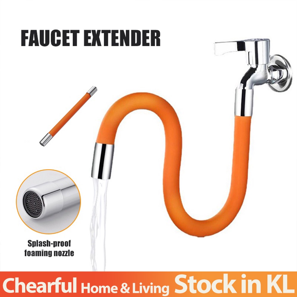 Bathroom Sink Faucet Extension Extender Rotating Flexible Kitchen Water