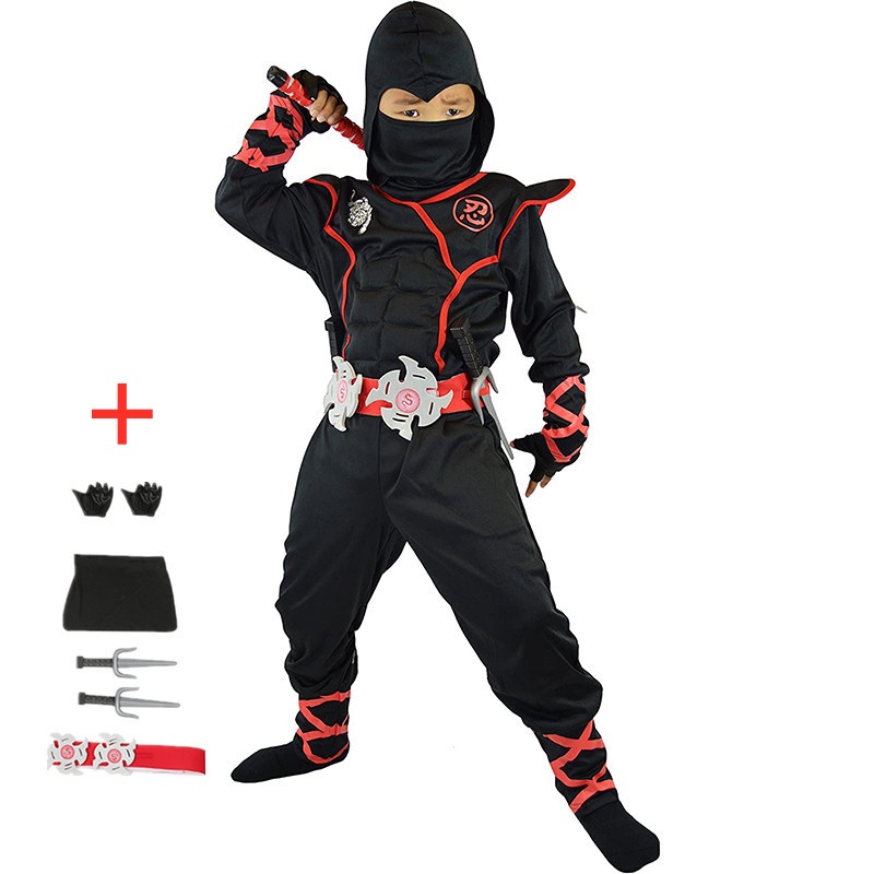 Anime Boy Ninja Costume Kids Anime Costume Halloween Cosplay Masked