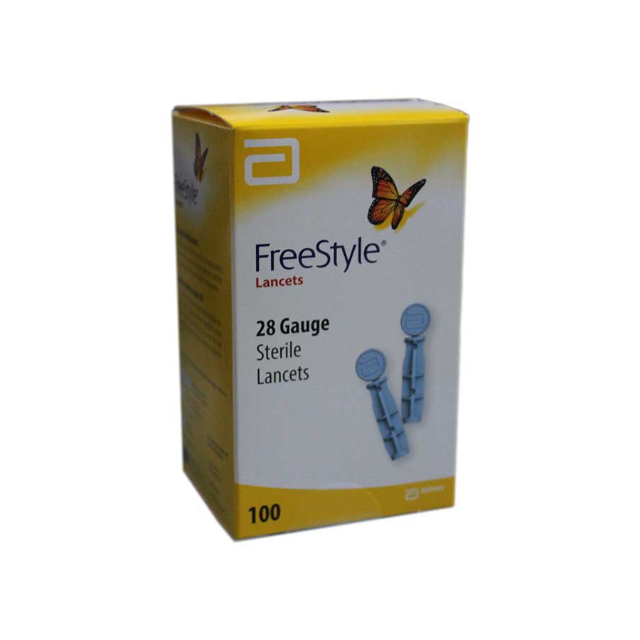 Freestyle ABBOTT Thin Lancets Lancet 28G 100's with Nipro