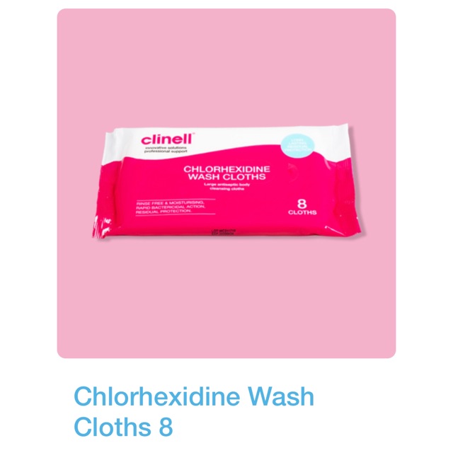 clinell Antibacterial body 2 chlorhexidine wipes 8’s Shopee Malaysia