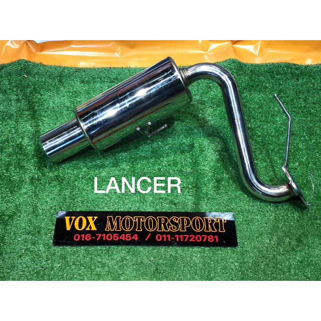 1 lancer gt inspira exhoust muffler catback axle back stainless steel replace upgrade