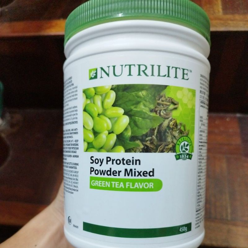 Amway Nutrilite Soy Protein Powder Mixed Green Tea Flavour (450g