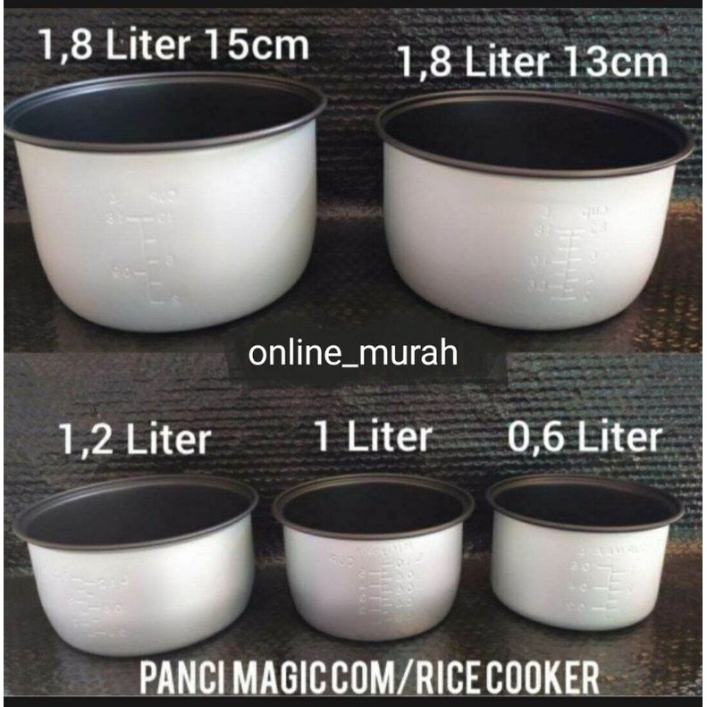 Rice COOKER MAGIC COM UNIVERSAL TEFLON Pan Shopee Malaysia