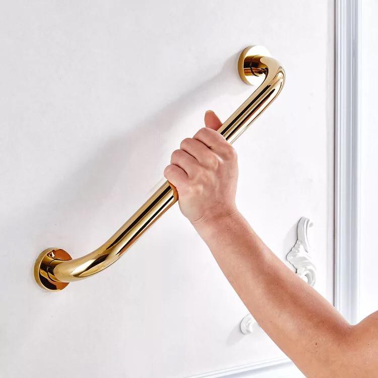 Biggers sanitary Luxury Gold color brass bathroom grab bar 3050cm