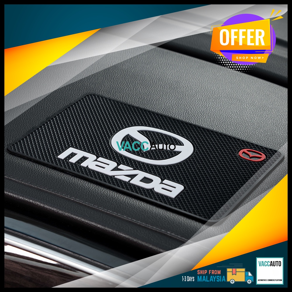 Toyota Honda Hyundai Kia Nissan Mazda Dashboard Rubber Mat AntiSlip