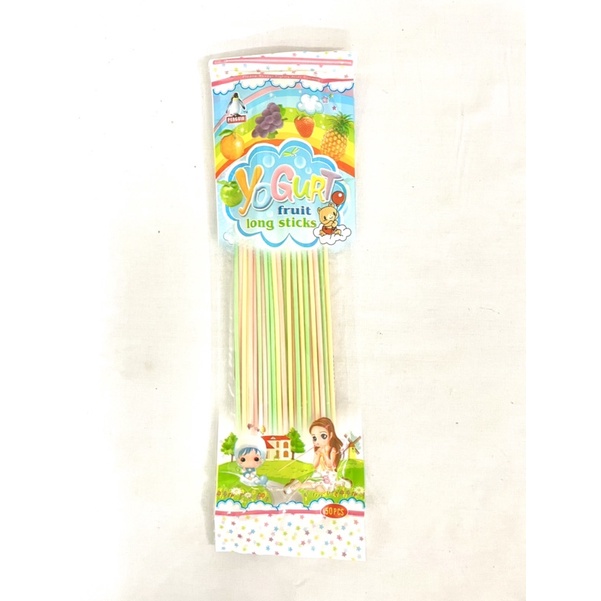 Yogurt Fruits Long Stick Candy 50's Shopee Malaysia