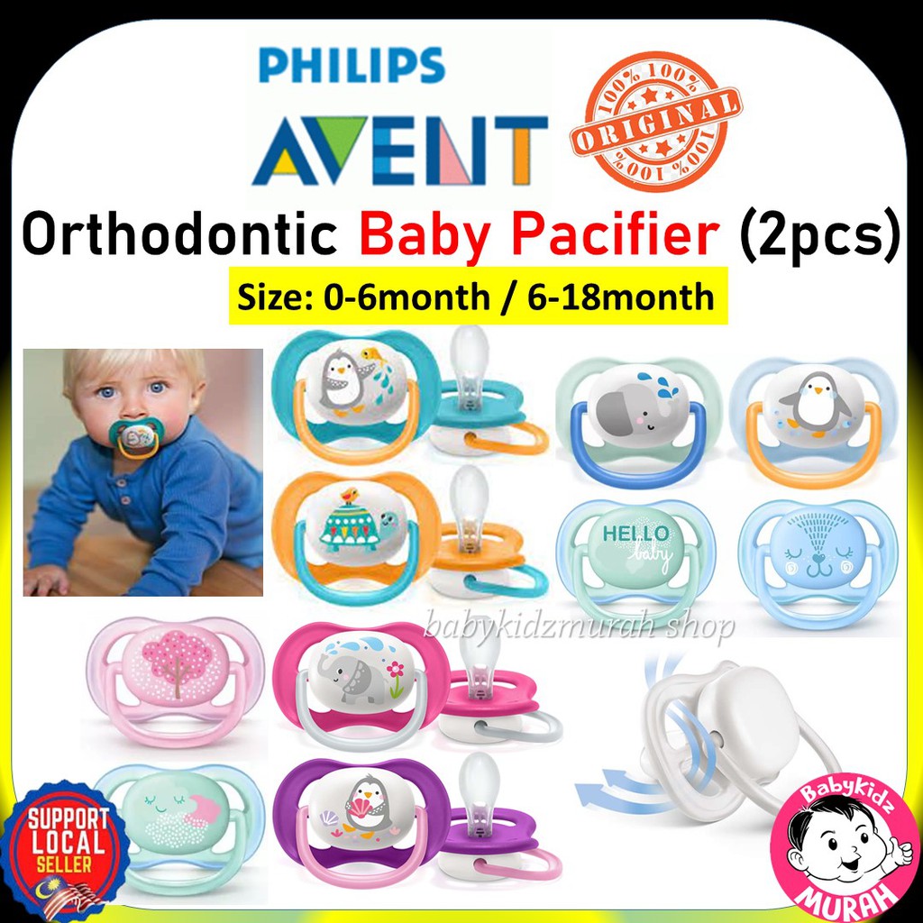 Avent Pacifier Puting Baby Anti Jongang 💯Original Avent Ultra Soft
